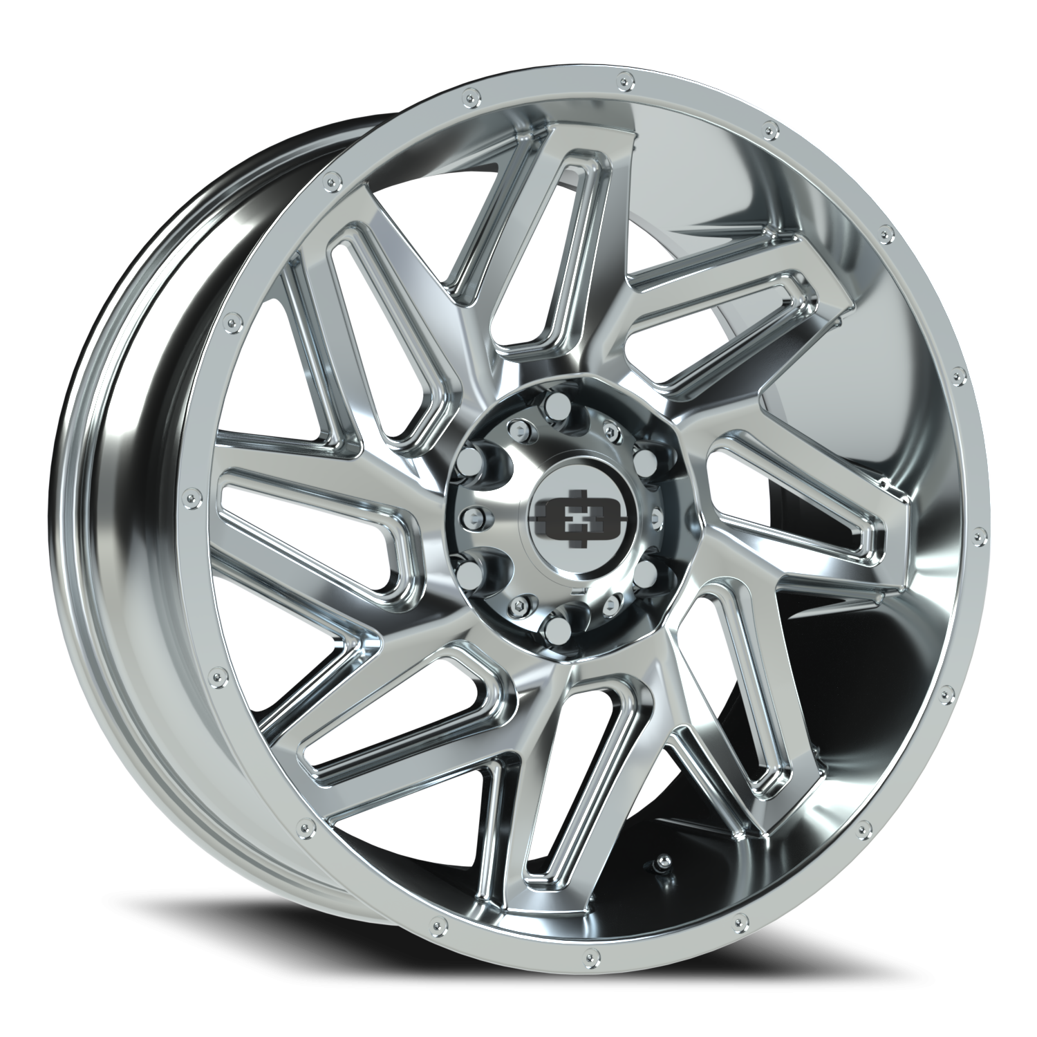 20x9 Vision 361 Spyder Chrome Wheel 6x5.5 Bolt Pattern 0mm Offset