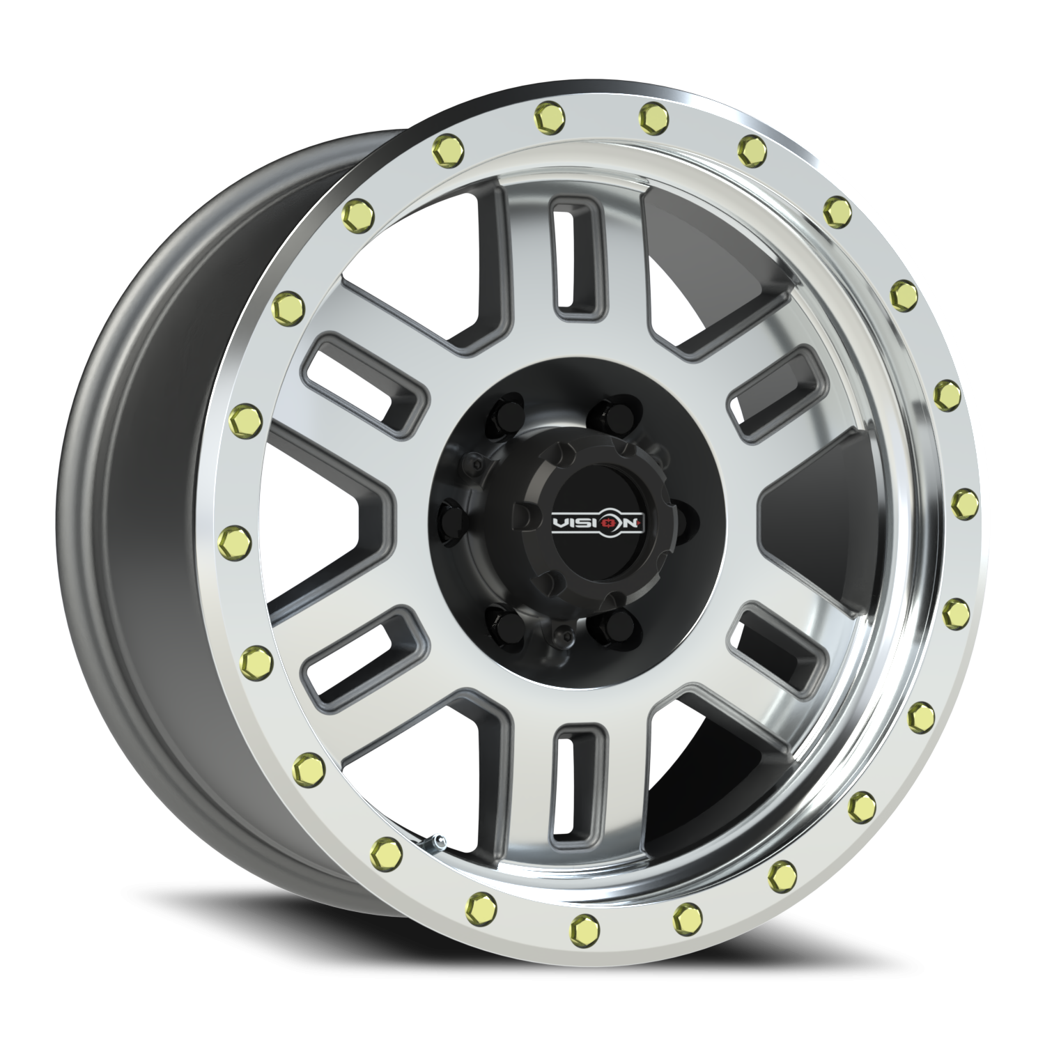 18x9 Vision 398 Manx Machined Wheel 6x5.5 Bolt Pattern 0mm Offset