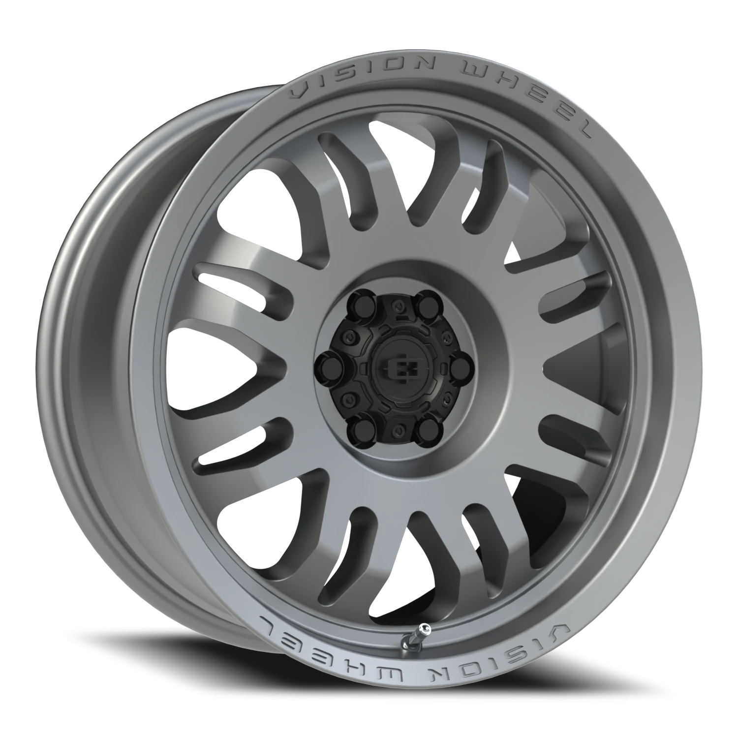 17x9.5 Vision 409 Infermo Satin Grey Wheel 6x5.5 Bolt Pattern -18mm Offset