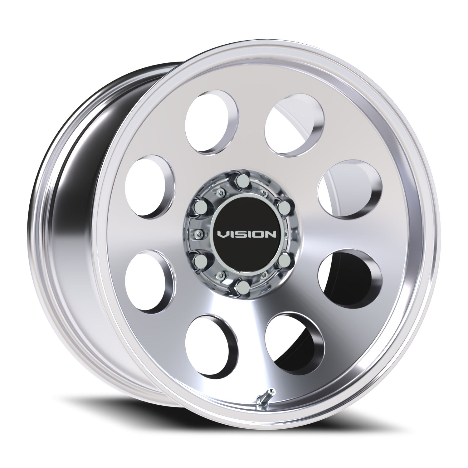 17x9 Vision 56 Midway Polished Wheel 6x5.5 Bolt Pattern -12mm Offset
