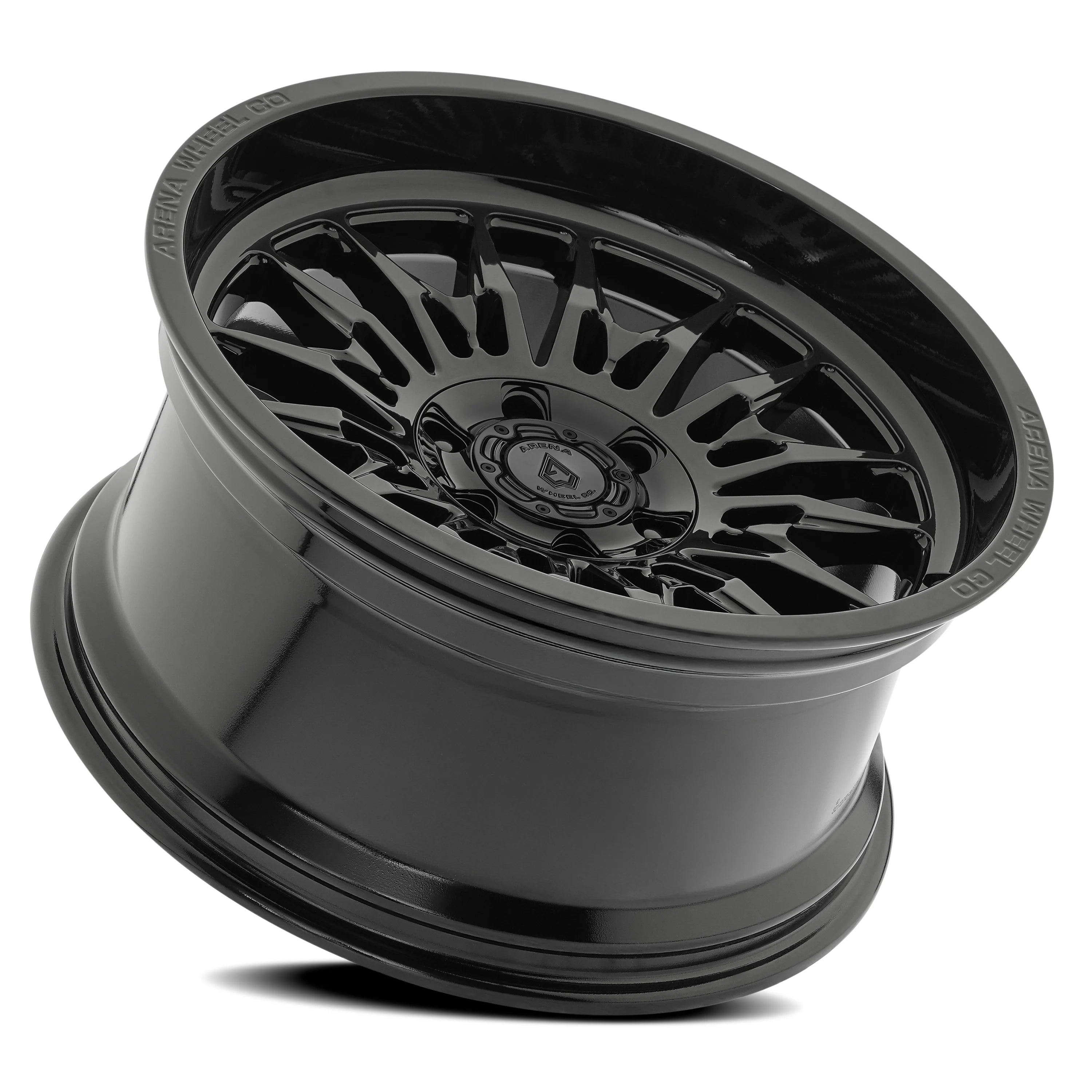 20x10 Arena Wheel A126 Javelin Glossy Black Wheel 6x5.5 Bolt Pattern -18mm Offset