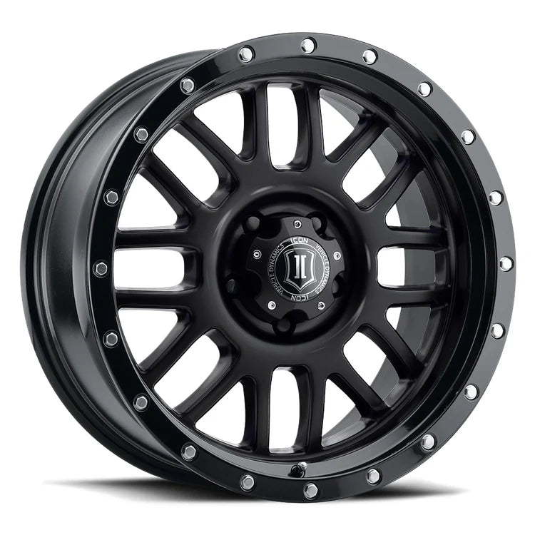 20x9 Icon Alloys Alpha Gloss Black Wheel 6x5.5 Bolt Pattern 16mm Offset