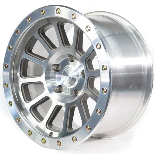 17x9 arena wheel a105 ammo bright machine zinc bolts wheel 6x5.5 bolt pattern 0mm offset