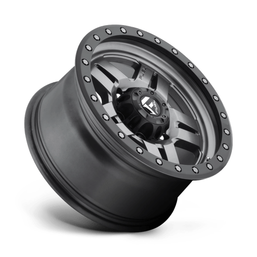 16x8 fuel off-road d558 anza matte gunmetal black bead ring wheel 6x5.5 bolt pattern 1mm offset