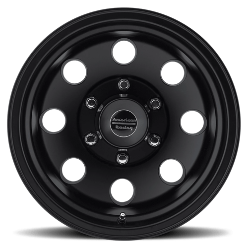 16x8 american racing ar172 baja satin black wheel 6x5.5 bolt pattern 0mm offset