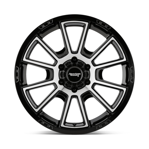 20x9 american racing ar933 intake gloss black machined wheel 6x5.5 bolt pattern 18mm offset