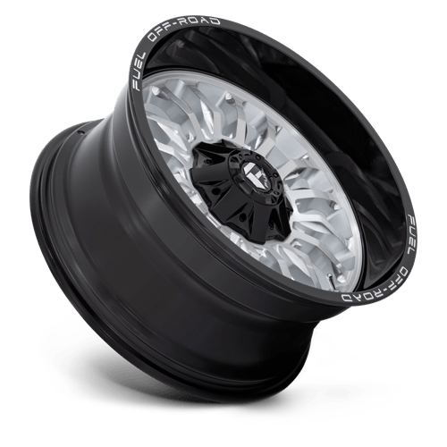 20x10 fuel off-road d798 arc silver brush face w blk lip wheel 6x5.5 bolt pattern 18mm offset