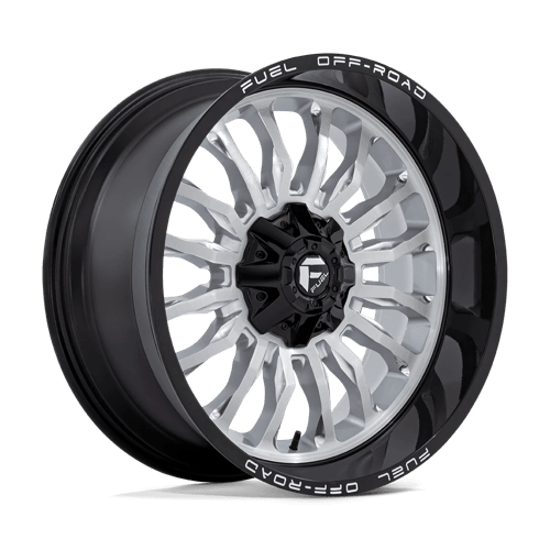 22x10 fuel off-road d798 arc silver brush face w blk lip wheel 6x5.5 bolt pattern 18mm offset