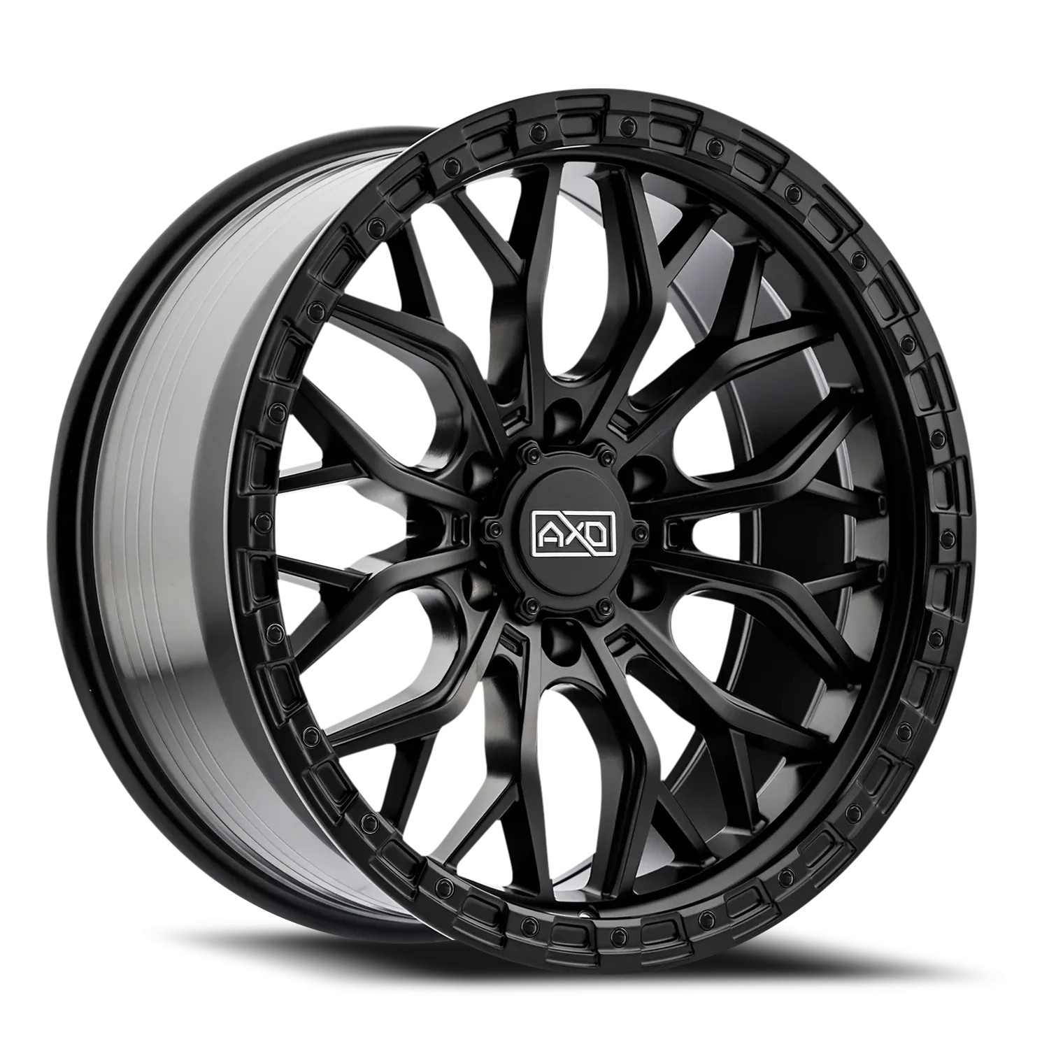 17x8.5 AXD Off-Road AS1 Satin Black Wheel 6x5.5 Bolt Pattern 0mm Offset