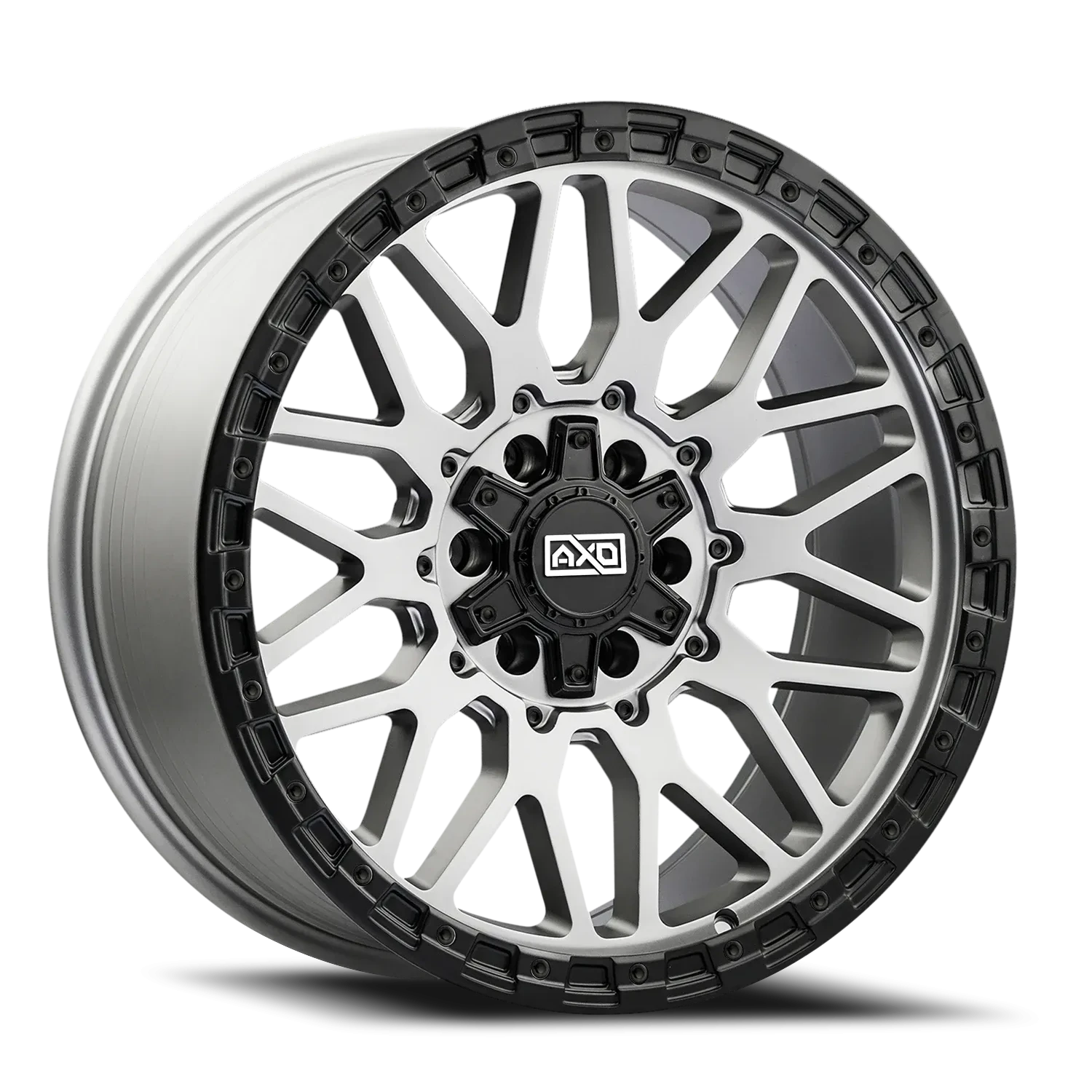 20x9 AXD Off-Road AS3 Satin Titanium W/Blk Lip Wheel 6x5.5 Bolt Pattern 0mm Offset
