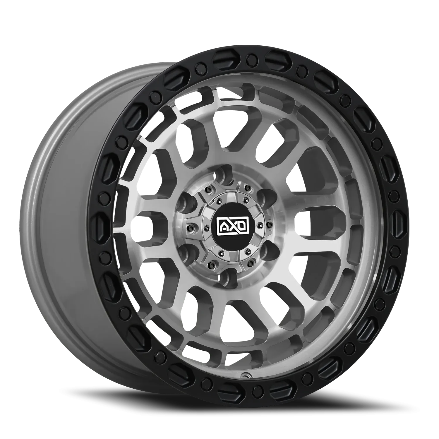 20x9 AXD Off-Road AS4 Titanium W/Blk Lip Wheel 6x5.5 Bolt Pattern 0mm Offset