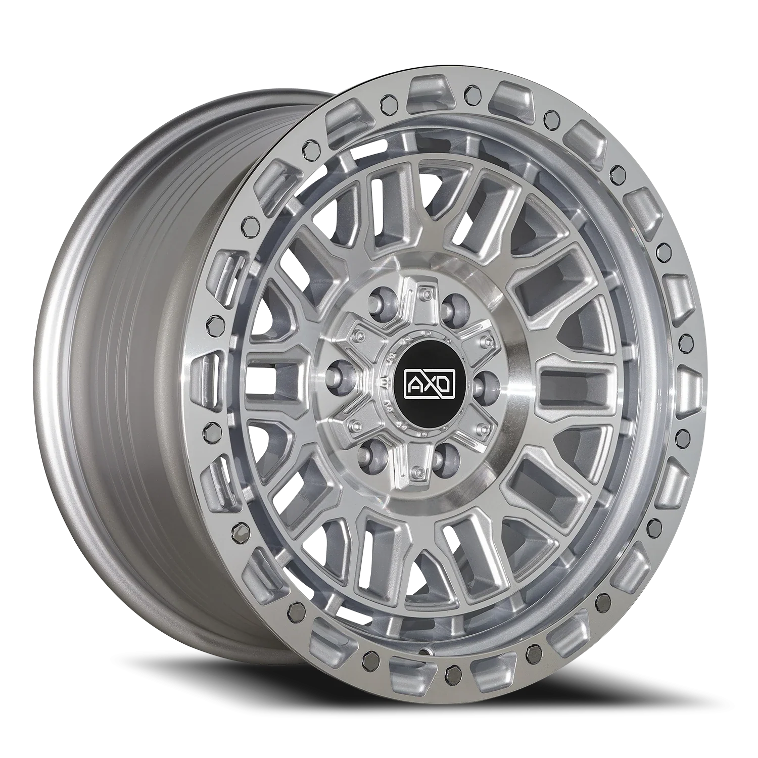 18x9 AXD Off-Road AS6 Silver Machined Wheel 6x5.5 Bolt Pattern 0mm Offset