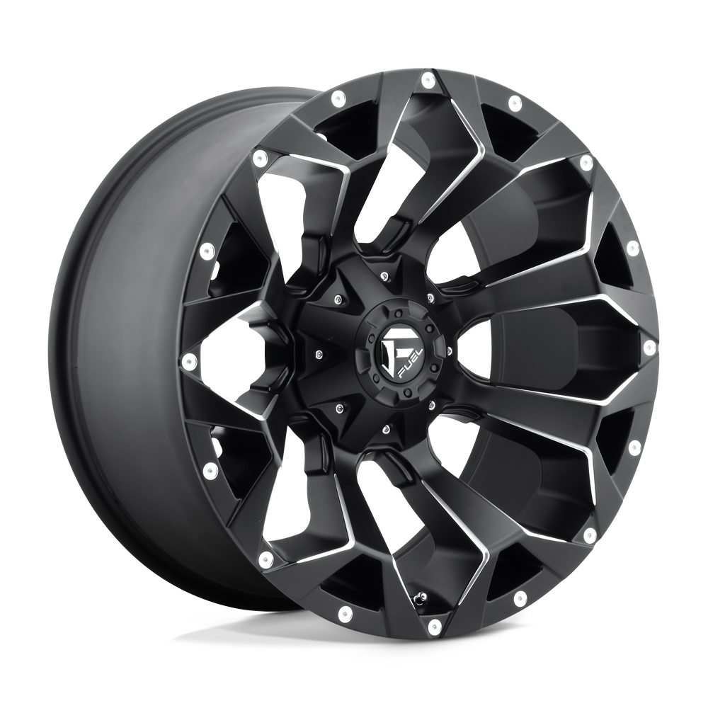 18x9 Fuel D546 Assault Black Milled Wheel 6x5.5 Bolt Pattern -12 Offset