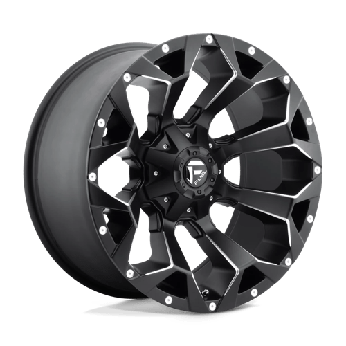 22x12 fuel off-road d546 assault matte black milled wheel 6x5.5 bolt pattern 44mm offset
