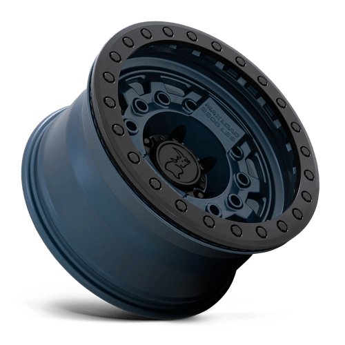 17x8 5 black rhino hard alloys avg avenger navy blue w black hardware beadlock wheel 6x5.5 bolt pattern 0mm offset