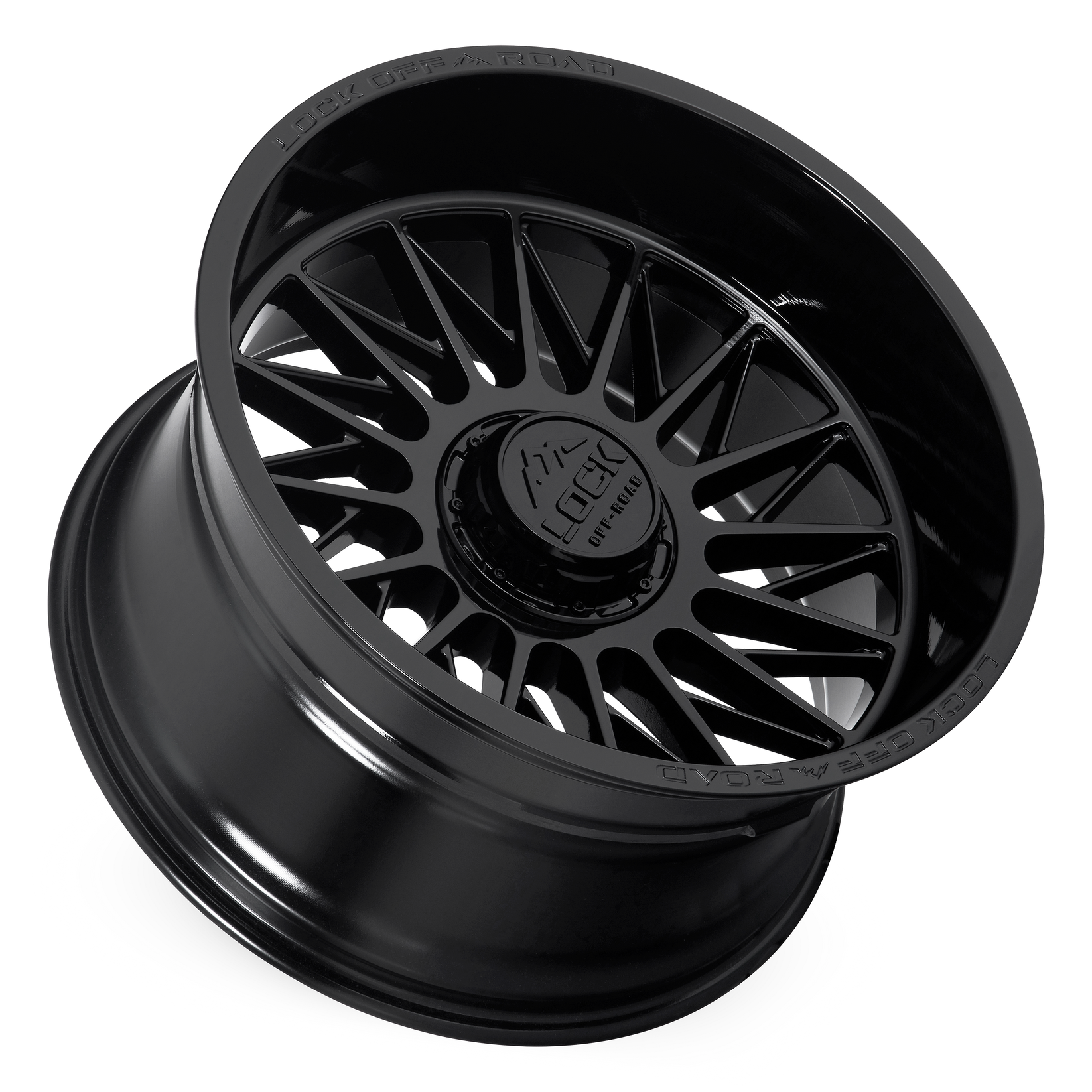 22x10 lock off-road assault gloss black wheel 6x5.5 bolt pattern 18mm offset