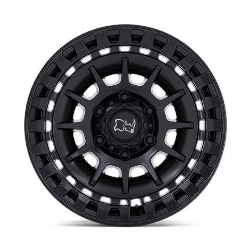 17x8 5 black rhino hard alloys br009 barrage matte black wheel 6x5.5 bolt pattern 10mm offset