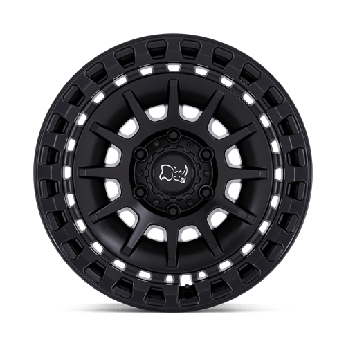 18x9 black rhino hard alloys br009 barrage matte black wheel 6x5.5 bolt pattern 0mm offset