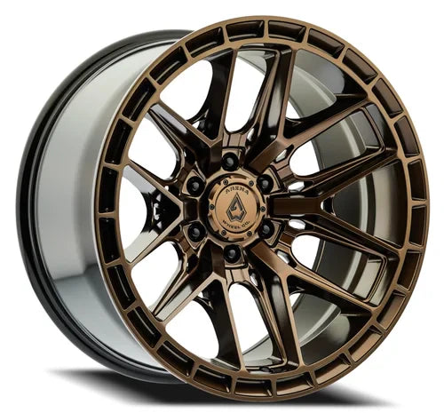 17x9 arena wheel a114 battle smoked bronze tint clear wheel 6x5.5 bolt pattern 12mm offset