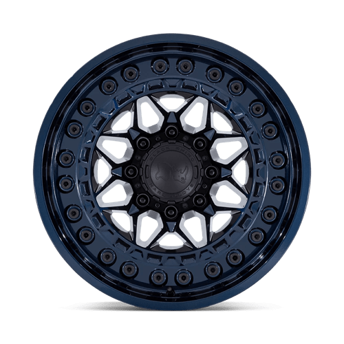 17x9 black rhino hard alloys br008 alpha midnight blue wheel 6x5.5 bolt pattern 0mm offset