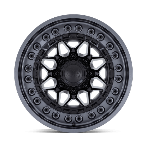 18x9 black rhino hard alloys br008 alpha matte black w gunmetal lip wheel 6x5.5 bolt pattern 0mm offset