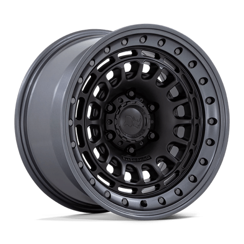 17x9 black rhino hard alloys br014 sahara matte black w gunmetal lip wheel 6x5.5 bolt pattern 0mm offset