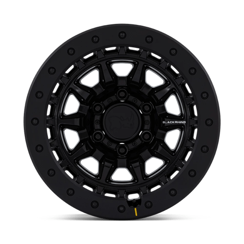 17x8 5 black rhino hard alloys br016 tusk gloss black wheel 6x5.5 bolt pattern 0mm offset