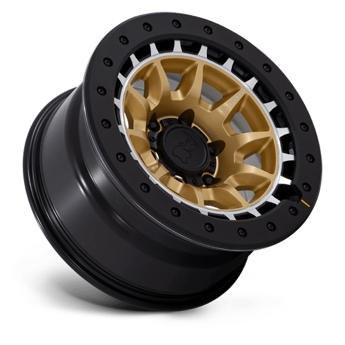 17x8 5 black rhino hard alloys br016 tusk matte gold w machined ring wheel 6x5.5 bolt pattern 0mm offset