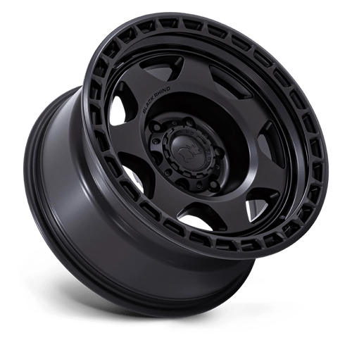 17x8 5 black rhino hard alloys br018 voyager matte black wheel 6x5.5 bolt pattern 10mm offset