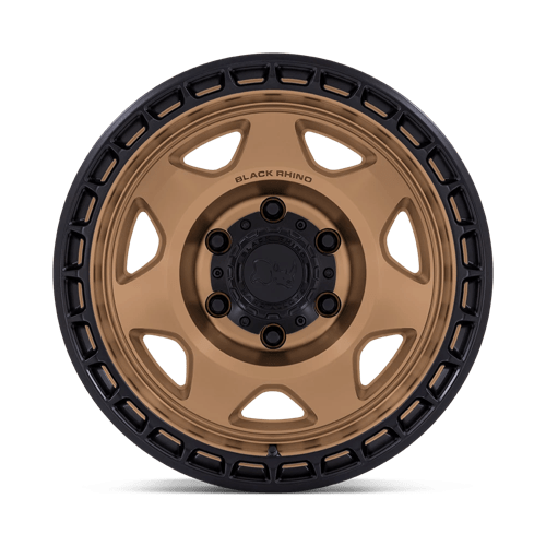 17x8 5 black rhino hard alloys br018 voyager matte bronze w m black lip wheel 6x5.5 bolt pattern 10mm offset
