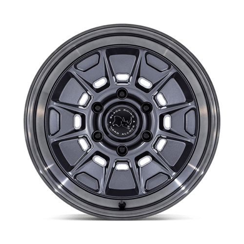 18x9 black rhino hard alloys br021 mondo matte gunmetal w g gray lip wheel 6x5.5 bolt pattern 12mm offset