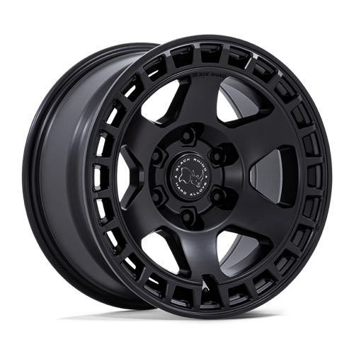 17x9 black rhino hard alloys br022 bahari matte black wheel 6x5.5 bolt pattern 40mm offset
