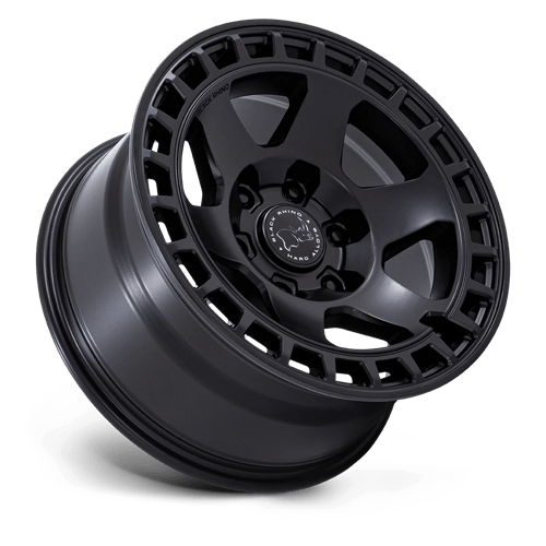 17x9 black rhino hard alloys br022 bahari matte black wheel 6x5.5 bolt pattern 40mm offset