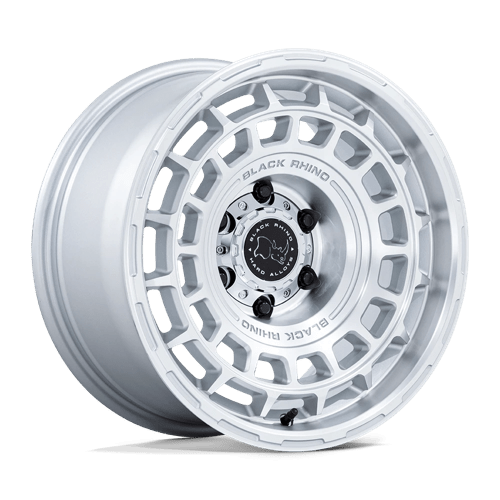 17x8 5 black rhino hard alloys br024 awol silver w machined face wheel 6x5.5 bolt pattern 10mm offset