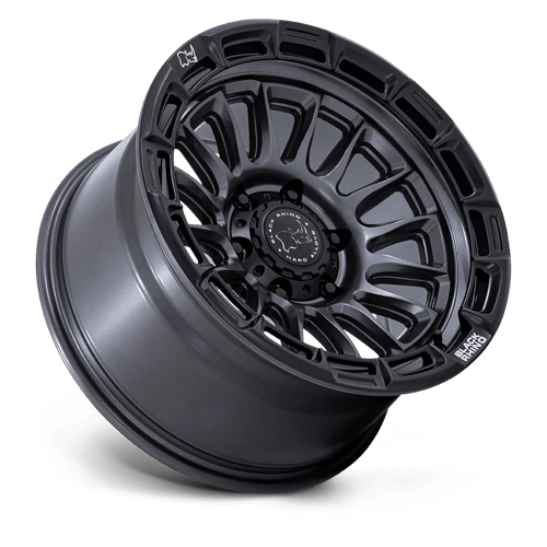 17x9 black rhino hard alloys br025 rival matte gunmetal w matte blk lp wheel 6x5.5 bolt pattern 1mm offset