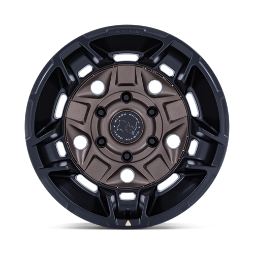 17x8 5 black rhino hard alloys br028 guard burnt bronze w matte blk lp wheel 6x5.5 bolt pattern 35mm offset