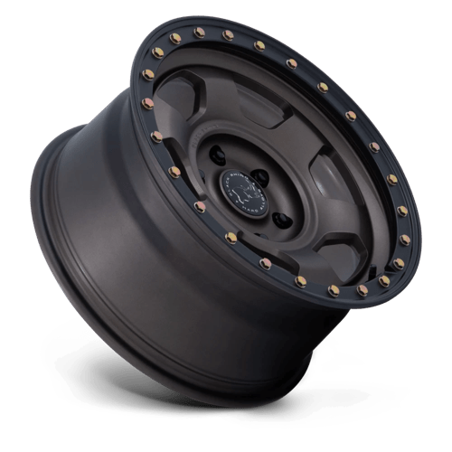 17x8 5 black rhino hard alloys br029 trooper burnt bronze w matte blk lp wheel 6x5.5 bolt pattern 0mm offset