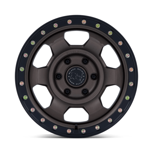 17x8 5 black rhino hard alloys br029 trooper burnt bronze w matte blk lp wheel 6x5.5 bolt pattern 10mm offset