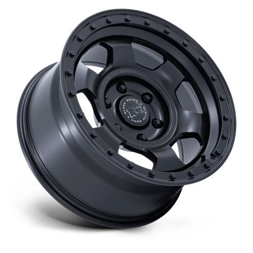 17x8 5 black rhino hard alloys br029 trooper matte black wheel 6x5.5 bolt pattern 0mm offset