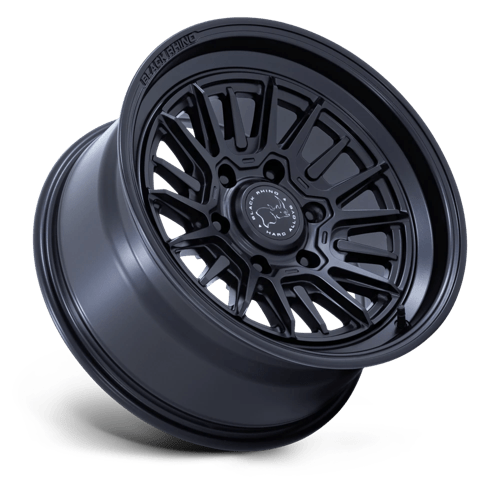 17x8 5 black rhino hard alloys br030 taleo matte black wheel 6x5.5 bolt pattern 25mm offset