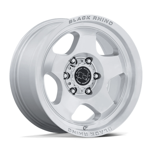 17x8 black rhino hard alloys br031 sol gloss silver w machined face wheel 6x5.5 bolt pattern 30mm offset