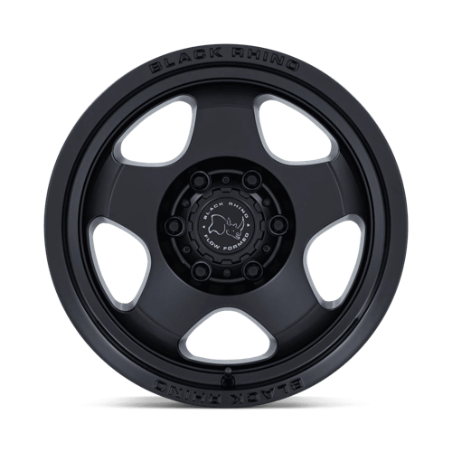 17x8 5 black rhino hard alloys br031 sol matte black wheel 6x5.5 bolt pattern 0mm offset