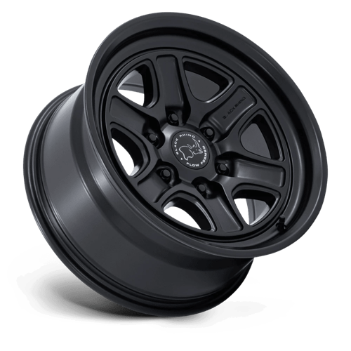 17x8 5 black rhino hard alloys br032 echo matte black wheel 6x5.5 bolt pattern 0mm offset