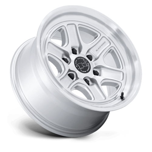 17x8 5 black rhino hard alloys br032 echo gloss silver w machined face wheel 6x5.5 bolt pattern 0mm offset