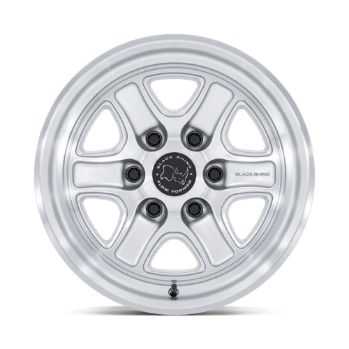 17x8 5 black rhino hard alloys br032 echo gloss silver w machined face wheel 6x5.5 bolt pattern 0mm offset