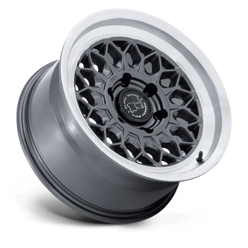 17x8 5 black rhino hard alloys br034 graz gloss gunmetal w machined lip wheel 6x5.5 bolt pattern 0mm offset