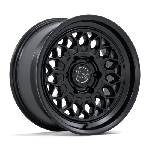 17x8 5 black rhino hard alloys br034 graz matte black wheel 6x5.5 bolt pattern 25mm offset