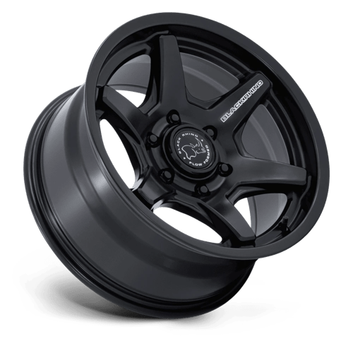 17x8 5 black rhino hard alloys br035 kuma matte black wheel 6x5.5 bolt pattern 0mm offset