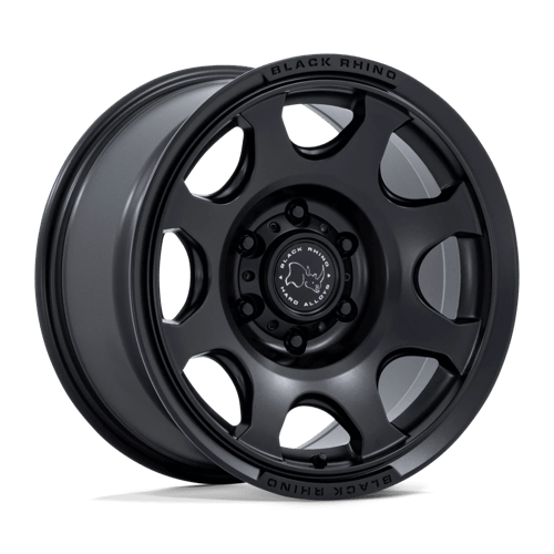 18x9 black rhino hard alloys br037 tembo matte black wheel 6x5.5 bolt pattern 12mm offset