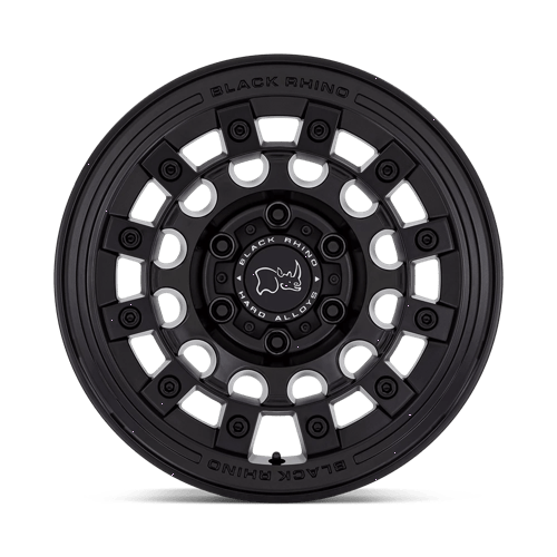 17x9 black rhino hard alloys br004 fuji matte black wheel 6x5.5 bolt pattern 12mm offset